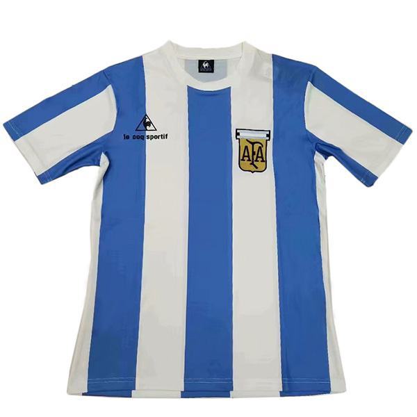 Argentina home retro soccer jersey maillot match men's first sportswear football shirt 1985
